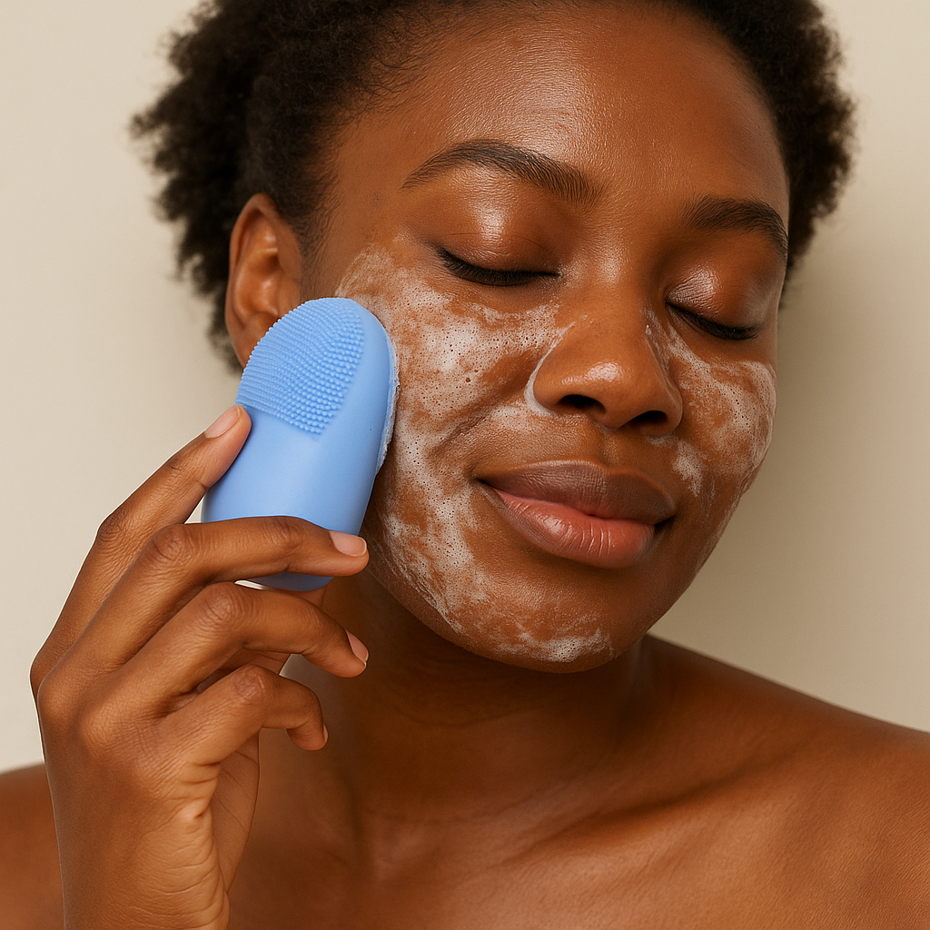 Brosse nettoyante visage en silicone - Douce & Efficace