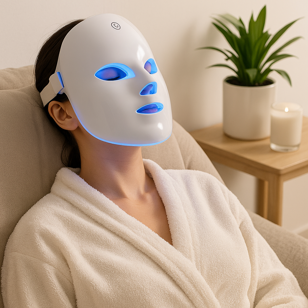 LumiSkin™ – Masque LED 7 Couleurs pour une Peau Radieuse & Raffermie