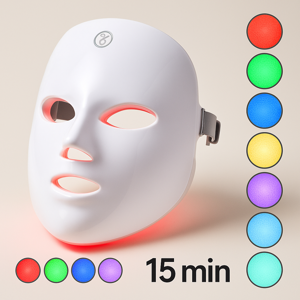 LumiSkin™ – Masque LED 7 Couleurs pour une Peau Radieuse & Raffermie