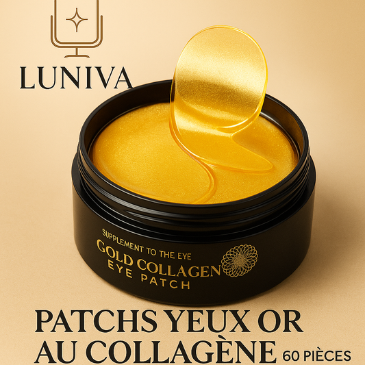 🌟 Patchs Yeux Or 60 Pièces – Hydratation & Anti-Âge au Collagène